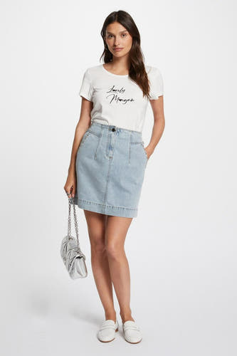 Rok (kort) Light blue denim - Morgan De Toi