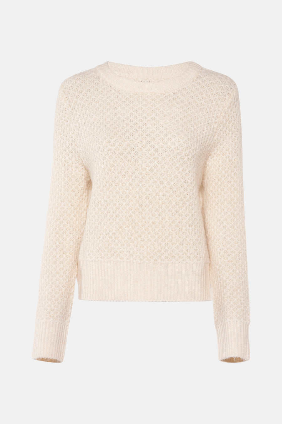 Trui met ronde hals Beige - Morgan De Toi