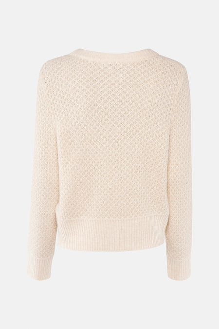 Trui met ronde hals Beige - Morgan De Toi