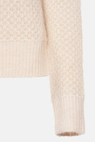 Trui met ronde hals Beige - Morgan De Toi