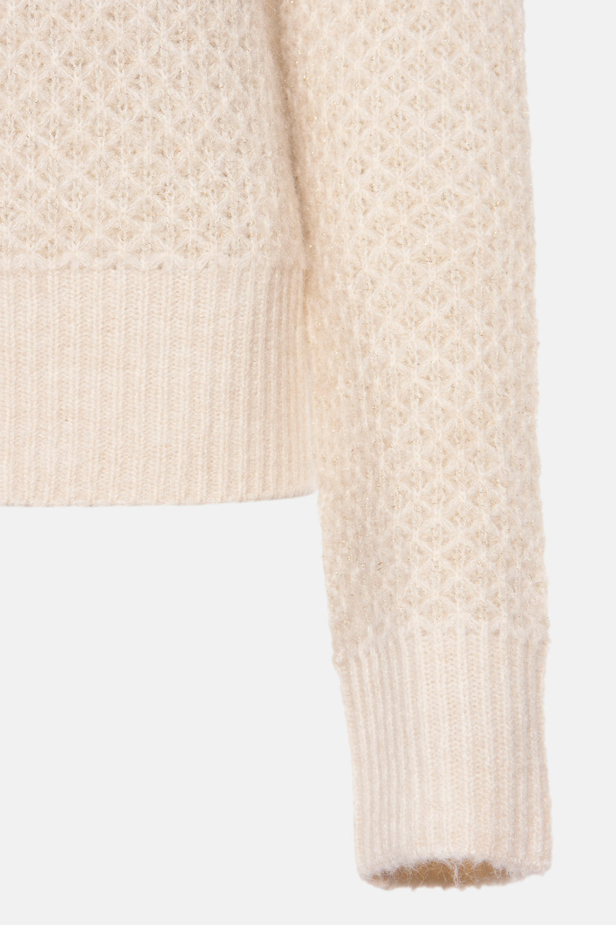 Trui met ronde hals Beige - Morgan De Toi