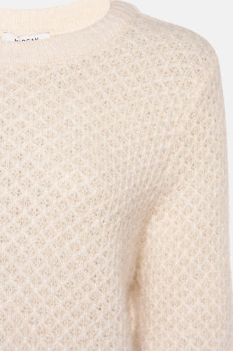 Trui met ronde hals Beige - Morgan De Toi