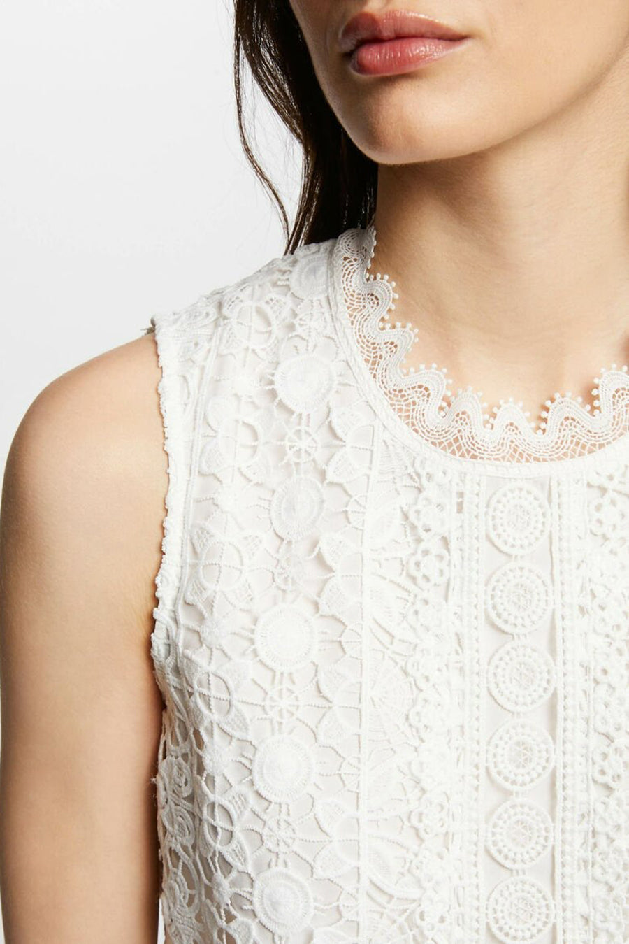 Blouse (zonder mouwen) Wit - Morgan De Toi