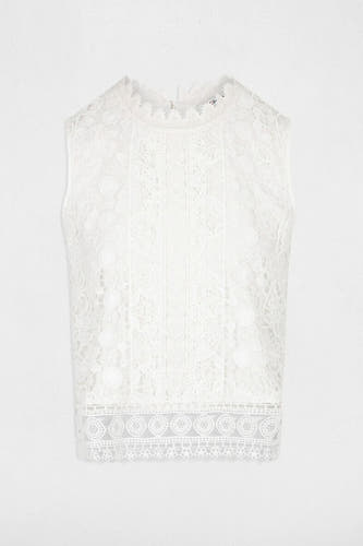 Blouse (zonder mouwen) Wit - Morgan De Toi