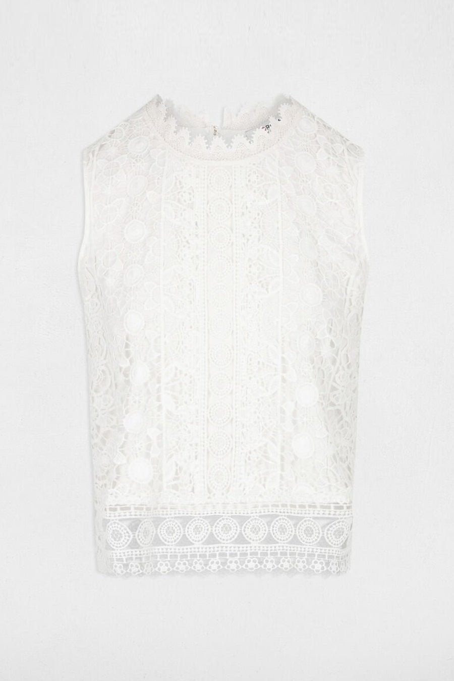 Blouse (zonder mouwen) Wit - Morgan De Toi