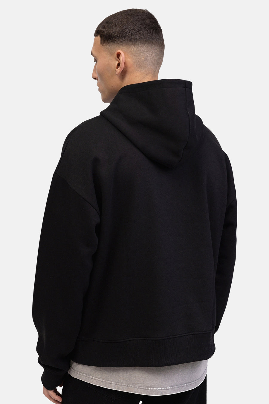 Sweater met kap Zwart - REDEFINED REBEL