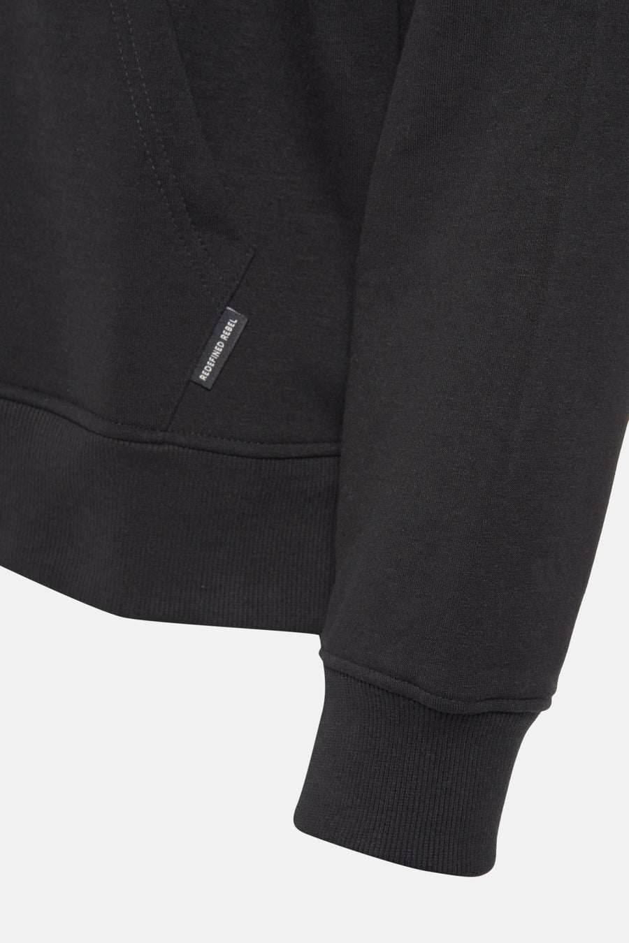 Sweater met kap Zwart - REDEFINED REBEL