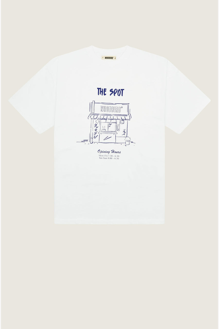 T-shirt (korte mouwen) Wit - WOODBIRD