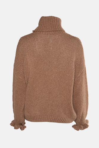 Trui met ronde hals Beige - Terra di Siena