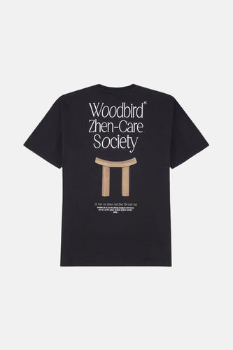 T-shirt (korte mouwen) Zwart - WOODBIRD