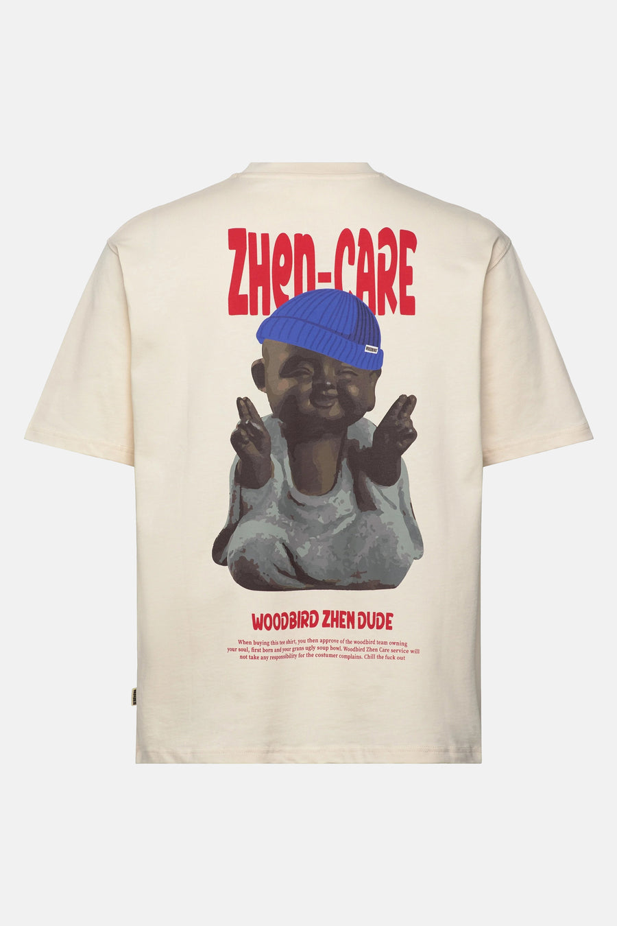 T-shirt (korte mouwen) Ecru - WOODBIRD