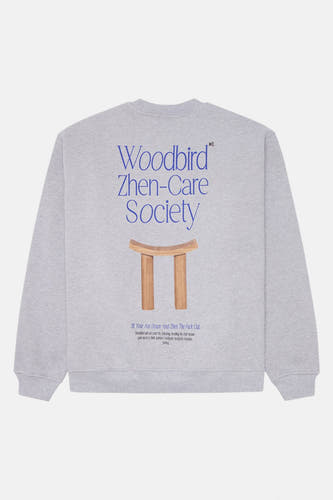 Sweater met ronde hals Grijs - WOODBIRD