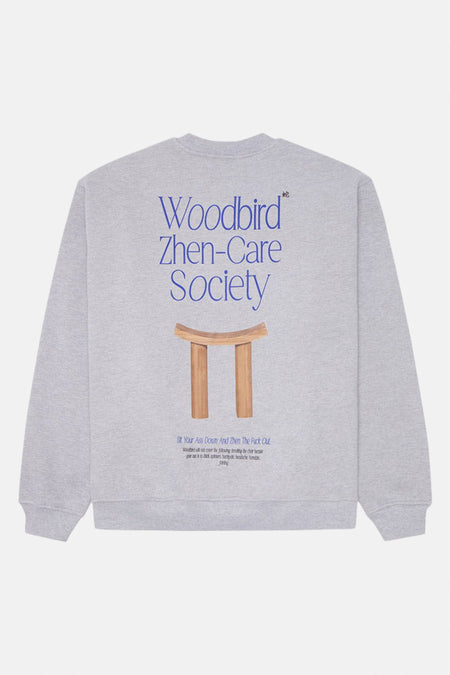 Sweater met ronde hals Grijs - WOODBIRD