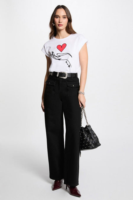T-shirt (korte mouwen) Wit - Morgan De Toi