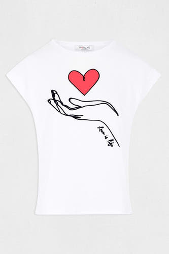 T-shirt (korte mouwen) Wit - Morgan De Toi