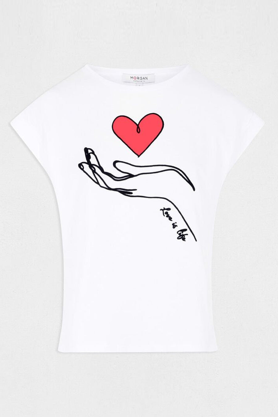 T-shirt (korte mouwen) Wit - Morgan De Toi