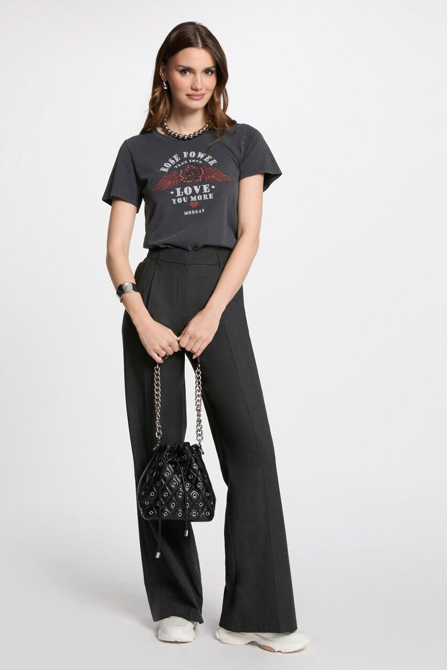 T-shirt (korte mouwen) Grijs - Morgan De Toi