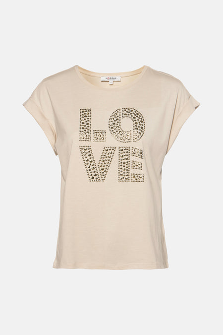 Top (korte mouwen) Beige - Morgan De Toi