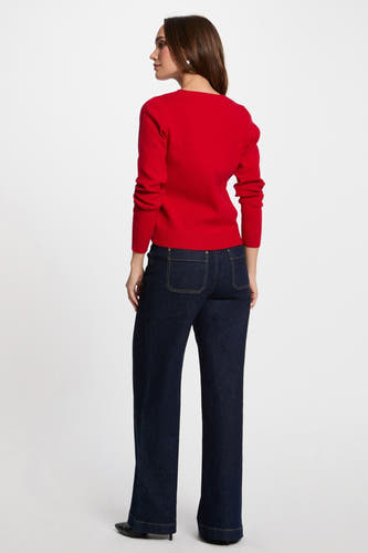 Trui met ronde hals Rood - Morgan De Toi