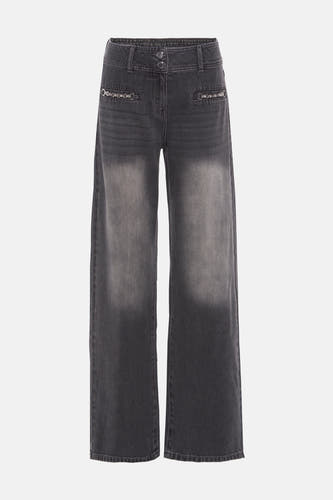 Jeans flared Mid grey denim - Morgan De Toi