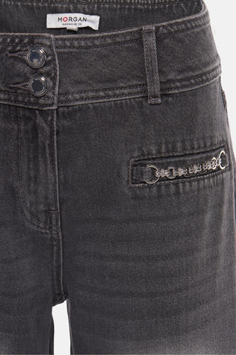 Jeans flared Mid grey denim - Morgan De Toi