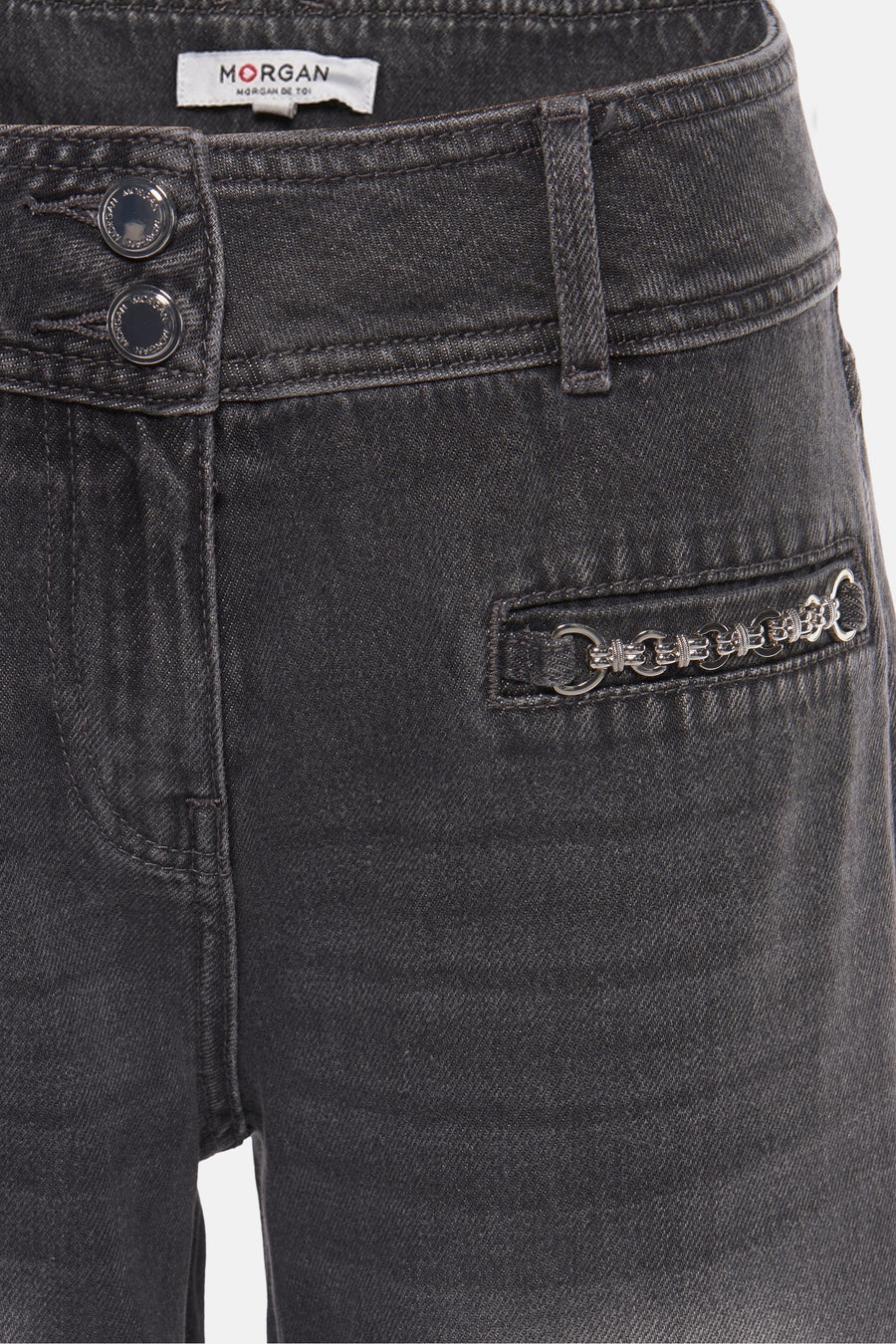Jeans flared Mid grey denim - Morgan De Toi