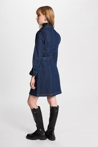 Kleedjes (lange mouwen) Mid blue denim - Morgan De Toi