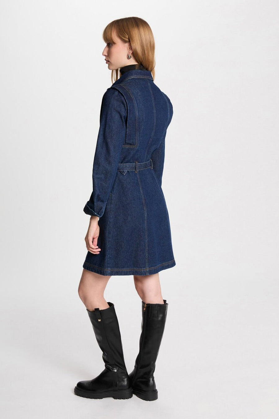 Kleedjes (lange mouwen) Mid blue denim - Morgan De Toi