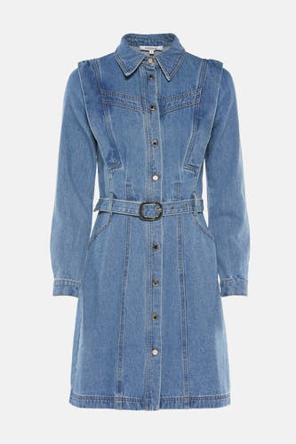 Kleedjes (lange mouwen) Mid blue denim - Morgan De Toi
