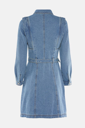 Kleedjes (lange mouwen) Mid blue denim - Morgan De Toi
