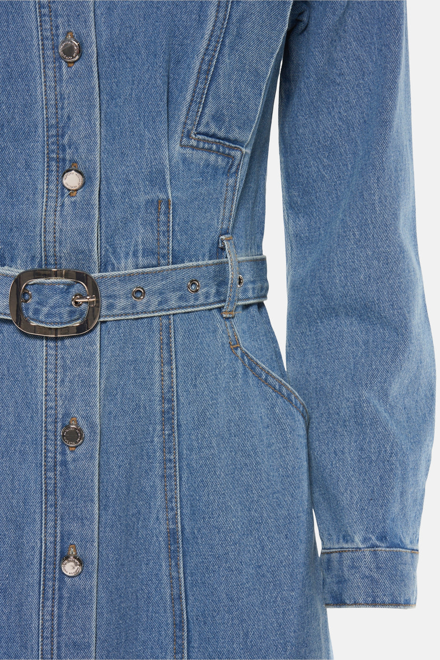 Kleedjes (lange mouwen) Mid blue denim - Morgan De Toi