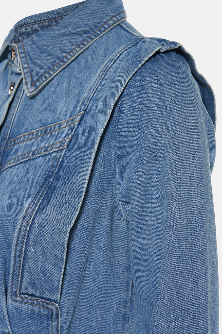 Kleedjes (lange mouwen) Mid blue denim - Morgan De Toi