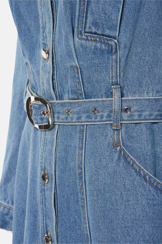 Kleedjes (lange mouwen) Mid blue denim - Morgan De Toi
