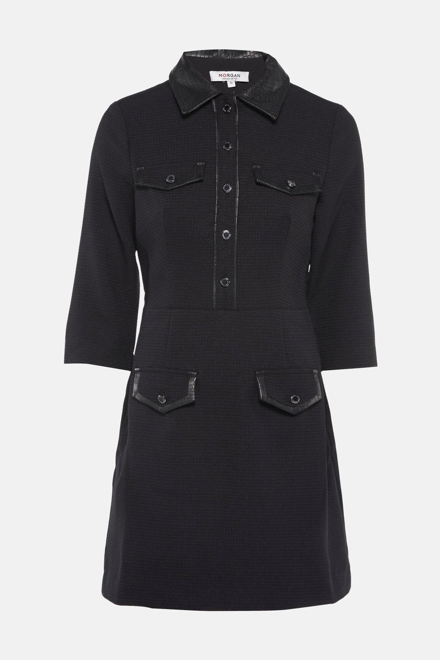 Jurk 3/4 Zwart - Morgan De Toi