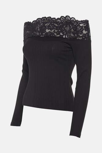 Top (lange mouwen) Zwart - Morgan De Toi