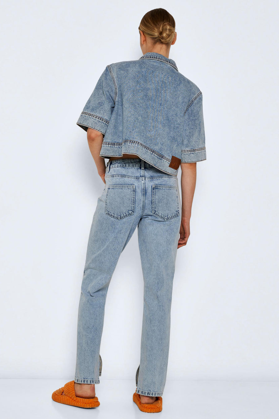 Jeans straight Light blue denim - NOISY MAY