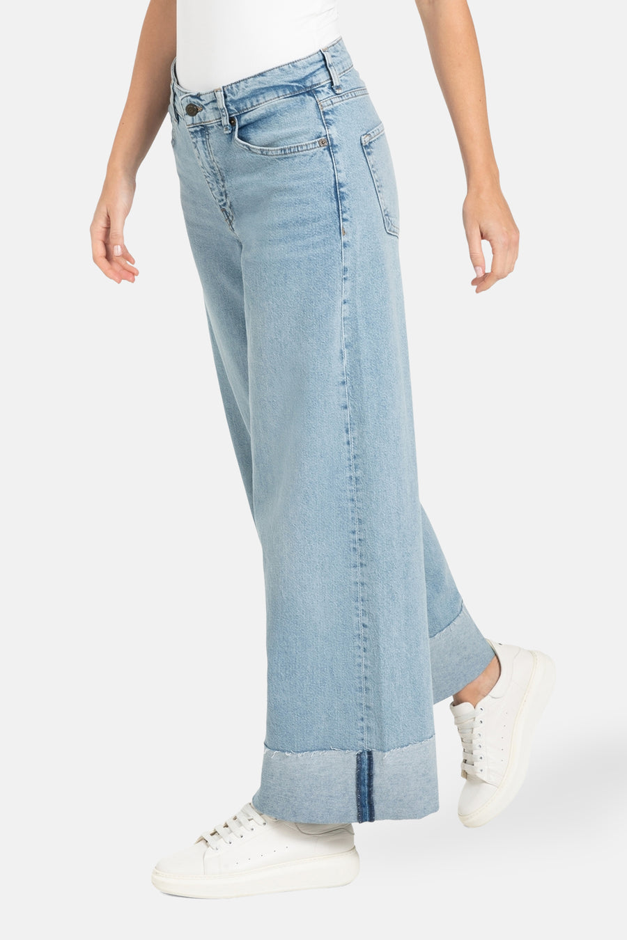 Jeans wide Light blue denim - MAC