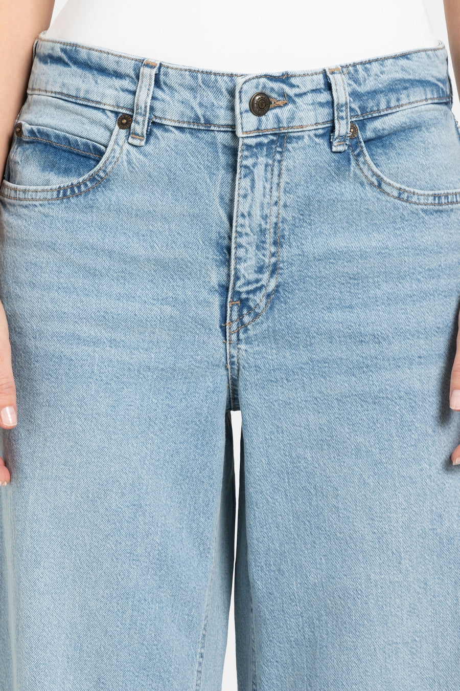 Jeans wide Light blue denim - MAC