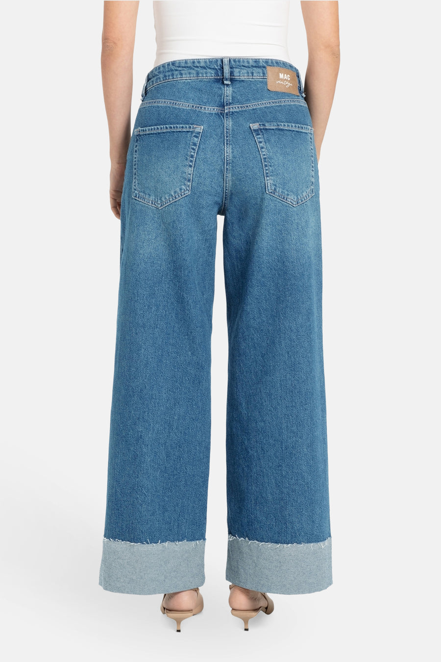 Jeans wide Mid blue denim - MAC