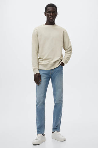 Sweater met ronde hals Beige - Mango