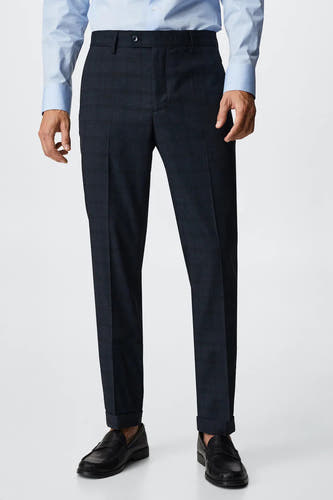Kostuumbroek Blauw - Mango