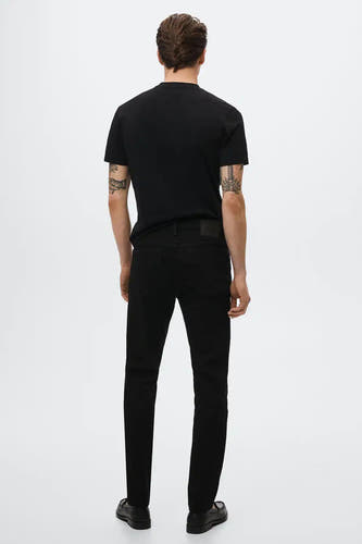 Jeans slim Black denim - Mango