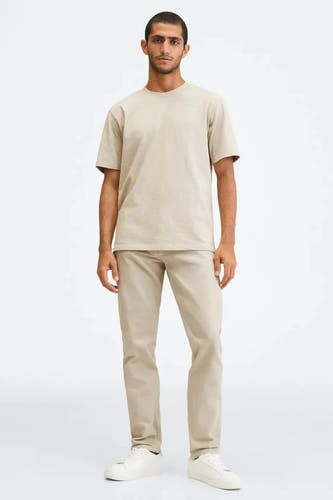 Jeans straight Beige - Mango