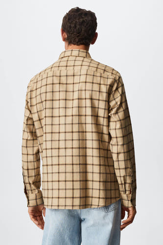 Hemd (lange mouwen) Beige - Mango