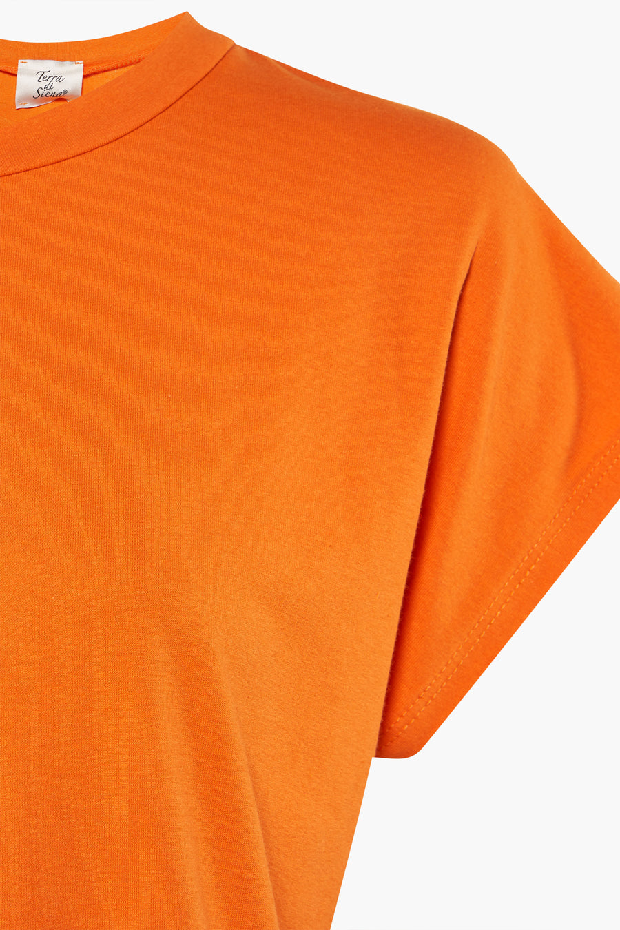 Top (korte mouwen) Oranje - Terra di Siena