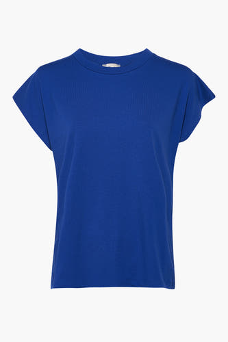 Top (korte mouwen) Blauw - Terra di Siena