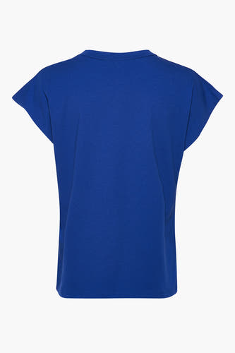 Top (korte mouwen) Blauw - Terra di Siena