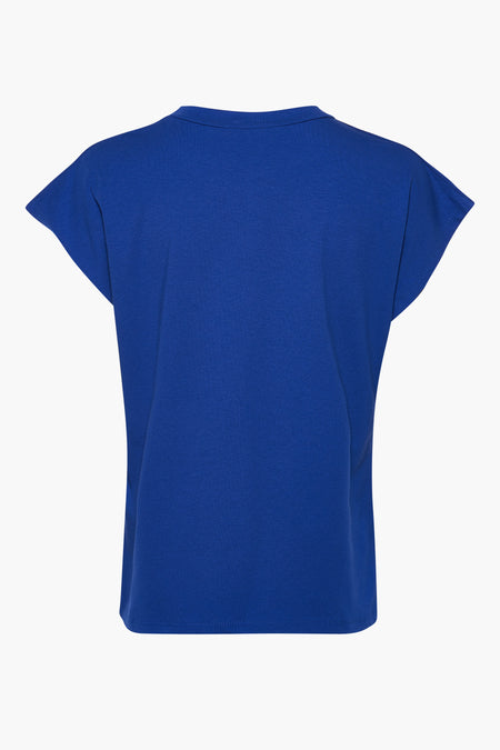 Top (korte mouwen) Blauw - Terra di Siena