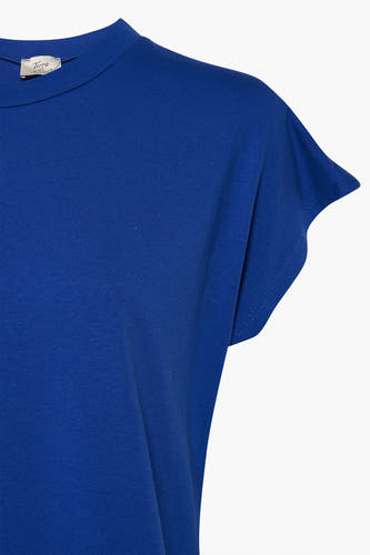 Top (korte mouwen) Blauw - Terra di Siena