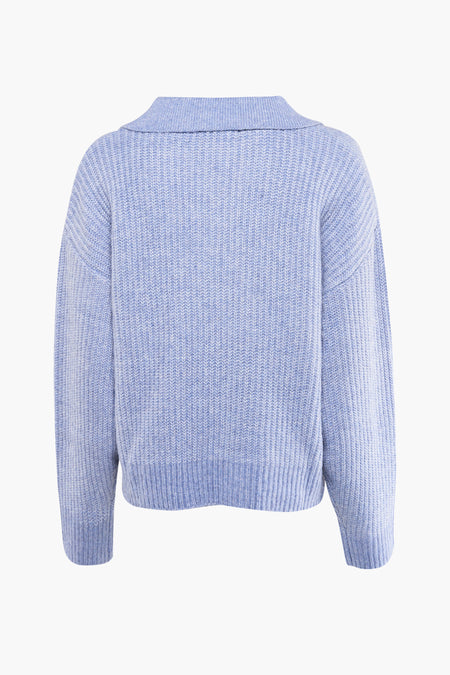 Trui met V-hals Blauw - 24 colours GmbH